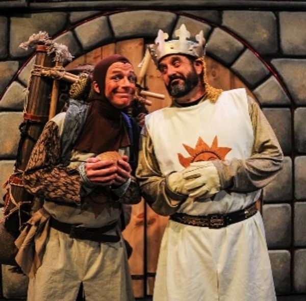 Scott Beyette as  and Wayne Kennedy as King Arthur Photo