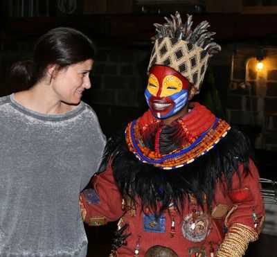 Idina Menzel and Mukelisiwe Goba Photo