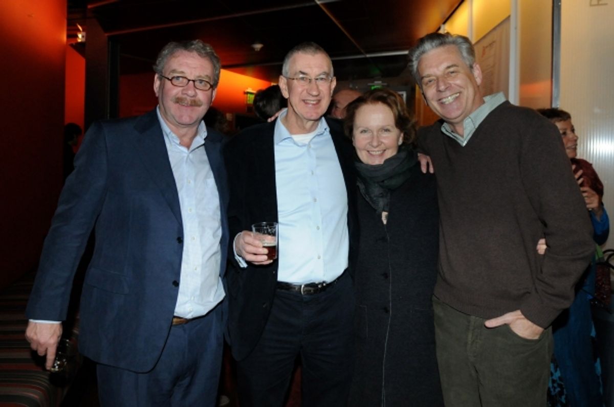 Director of the Gate Theatre, Dublin, Michael Colgan, cast member Barry McGovern, actress Kate Burton and Center Theatre Group Artistic Director Michael Ritchie at 