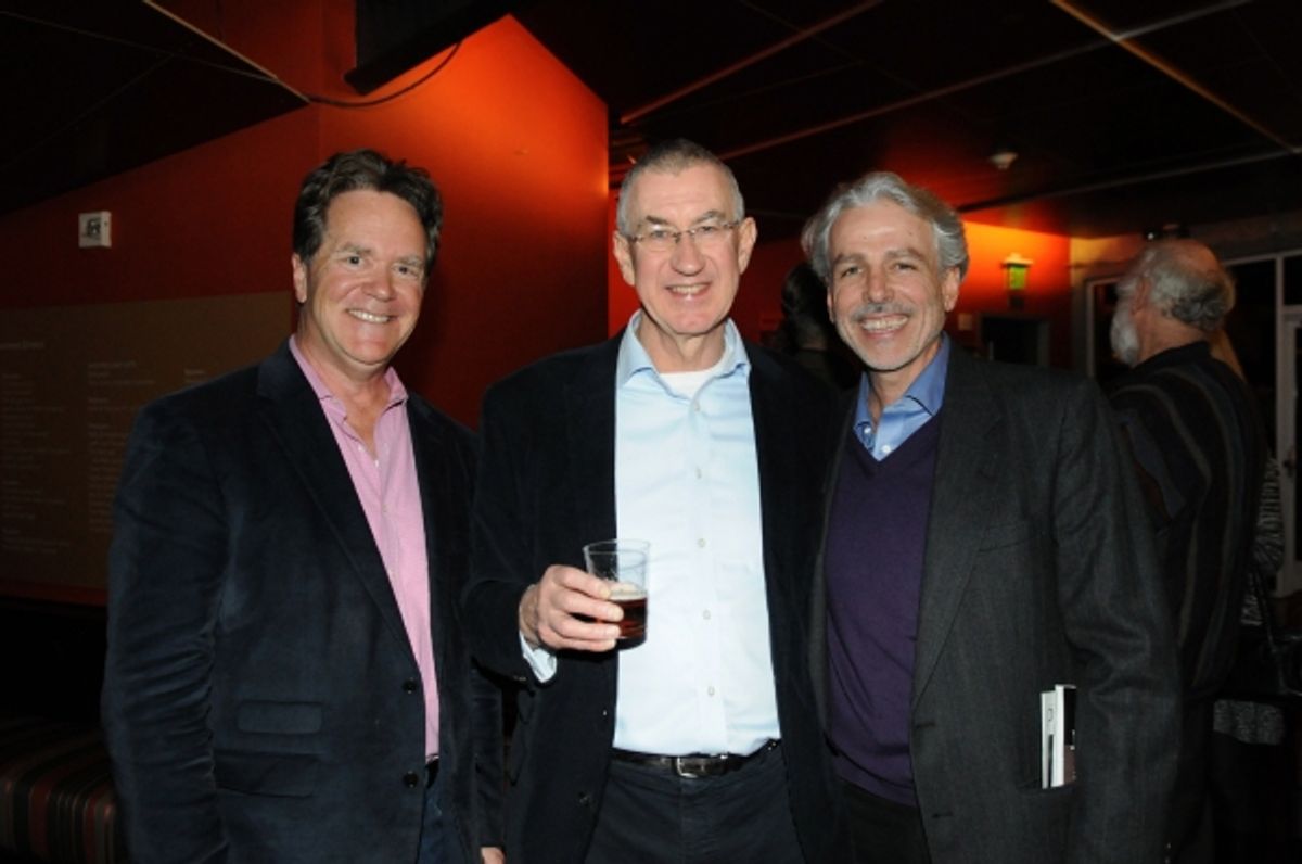 South Coast Repertory Artistic Director Marc Masterson, cast member Barry McGovern and L.A. theatre director Michael Arabian at 