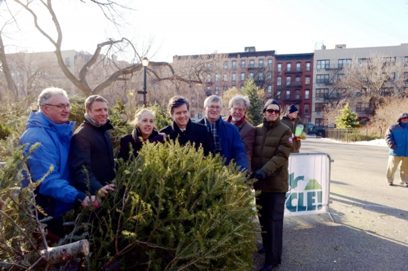 Photo Flash: Record-Breaking Number of Christmas Trees Recycled at MulchFest 2014 Photo Flash: Record-Breaking Number of Christmas Trees Recycled at MulchFest 2014 Image