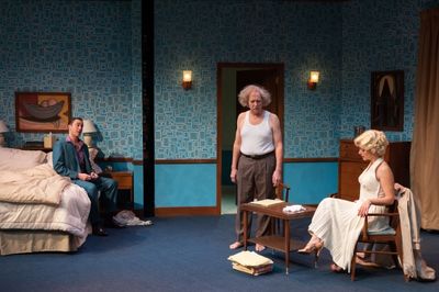 Alexander Platt (The Ballpalyer), Richard McElvain (The Professor) and Stacy Fischer  Photo