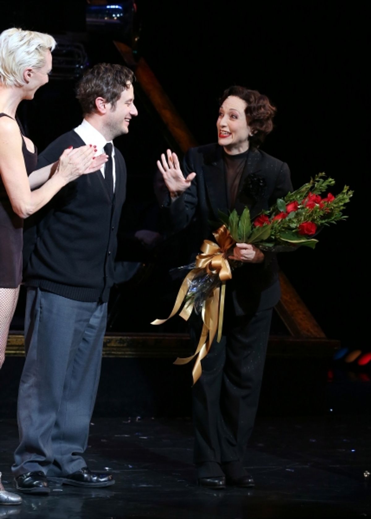 Amra-Faye Wright, Christopher Fitzgerald and Bebe Neuwirth  at 