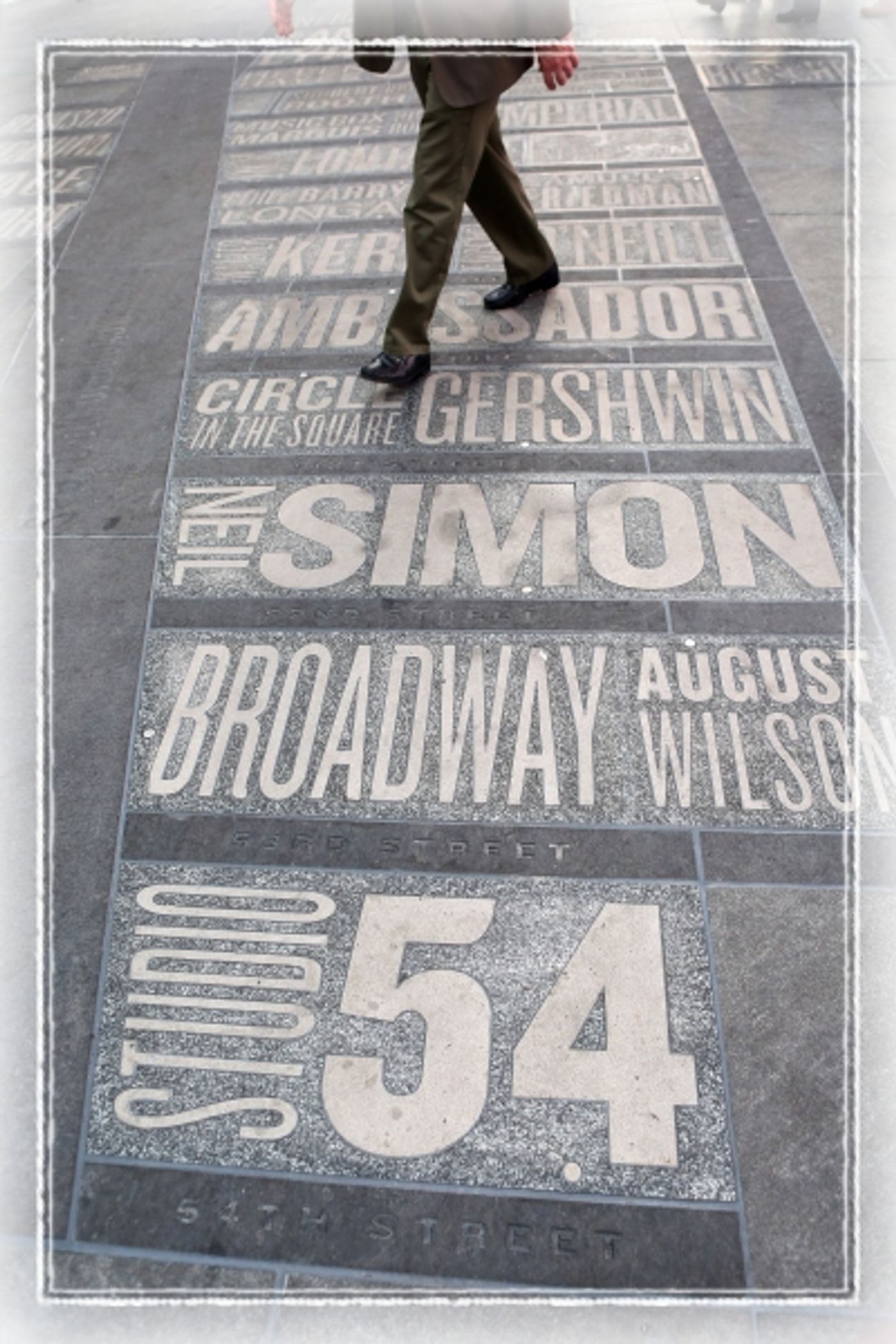 Photo Coverage: Sneak Peak of Duffy Square's Broadway Theatre Sidewalk Map! Photo Coverage: Sneak Peak of Duffy Square's Broadway Theatre Sidewalk Map! Image