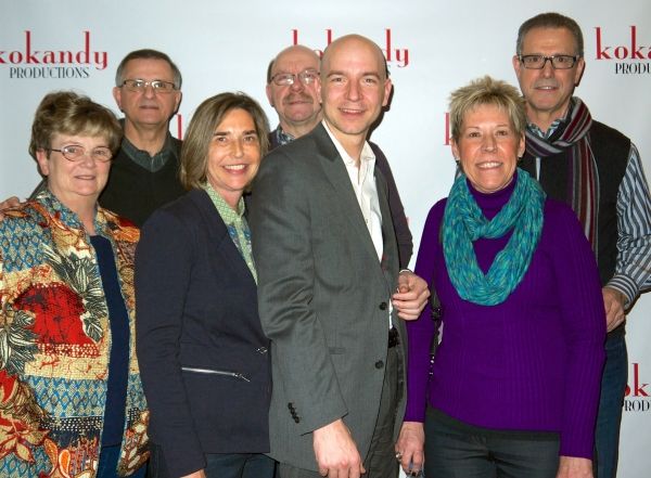 Scot Kokandy with (L to R) SWEET SMELL OF SUCCESS Associate Producers Denise and Paul Photo