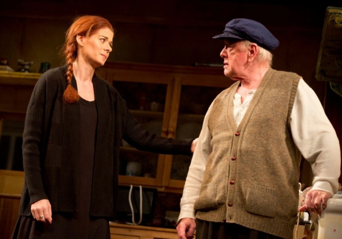 Debra Messing, Peter Maloney at 