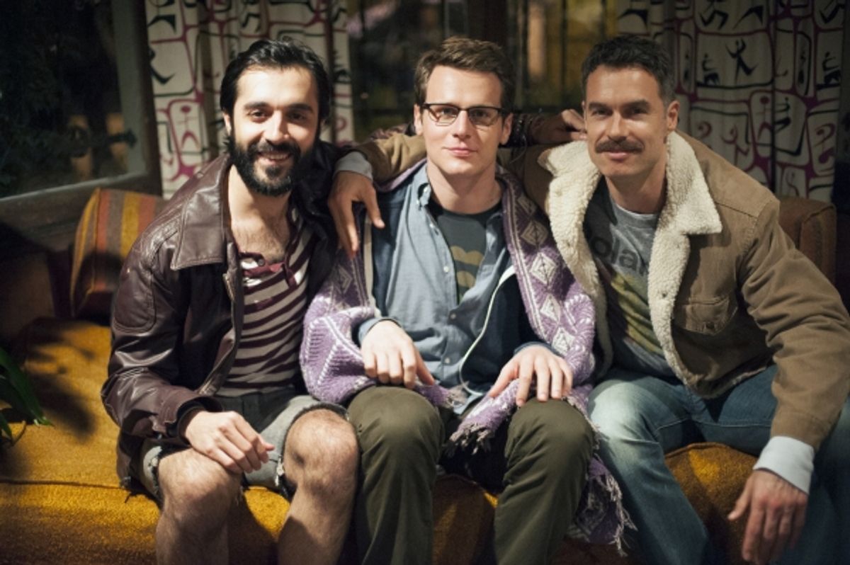 Frankie J. Alvarez, Jonathan Groff, Murray Bartlett at 
