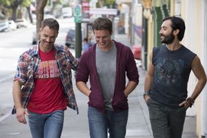 Murray Bartlett, Jonathan Groff, Frankie J. Alvarez Photo