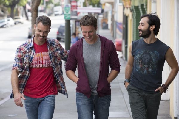 Murray Bartlett, Jonathan Groff, Frankie J. Alvarez Photo