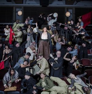 Kathleen Turner and the cast of Mother Courage and Her Children at Arena Stage @ BroadwayWorld Kathleen Turner and the cast of Mother Courage and Her Children at Arena Stage Photo