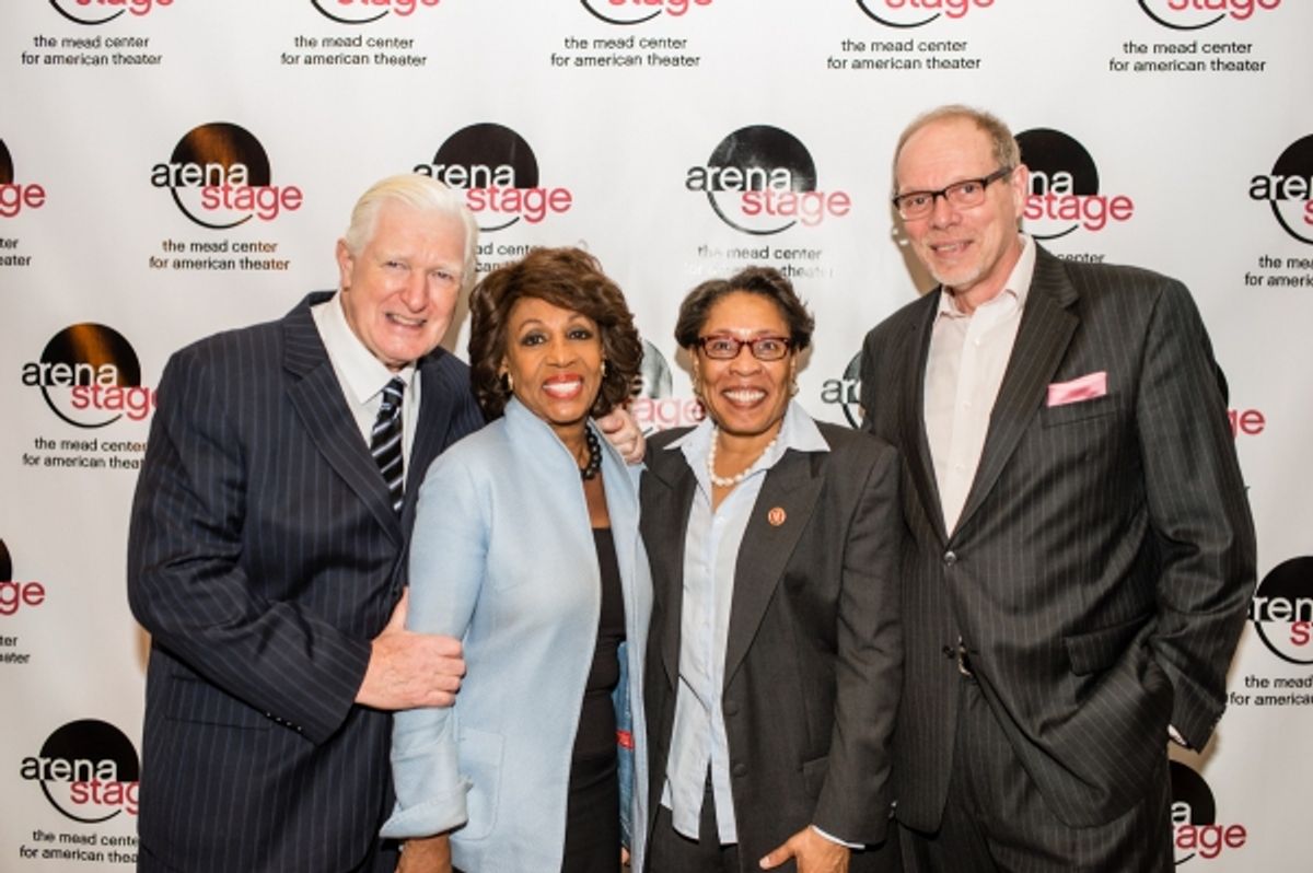 Congressman Jim Moran, Congresswoman Maxine Waters, Congresswoman Marcia L. Fudge and Arena Stage Executive Producer Edgar Dobie at 