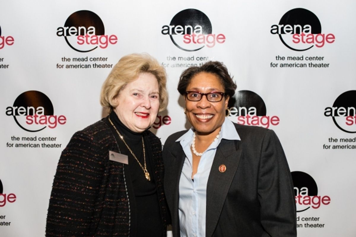 Arena Stage Board Chair Beth Newburger Schwartz and Congresswoman Marcia L. Fudge at 