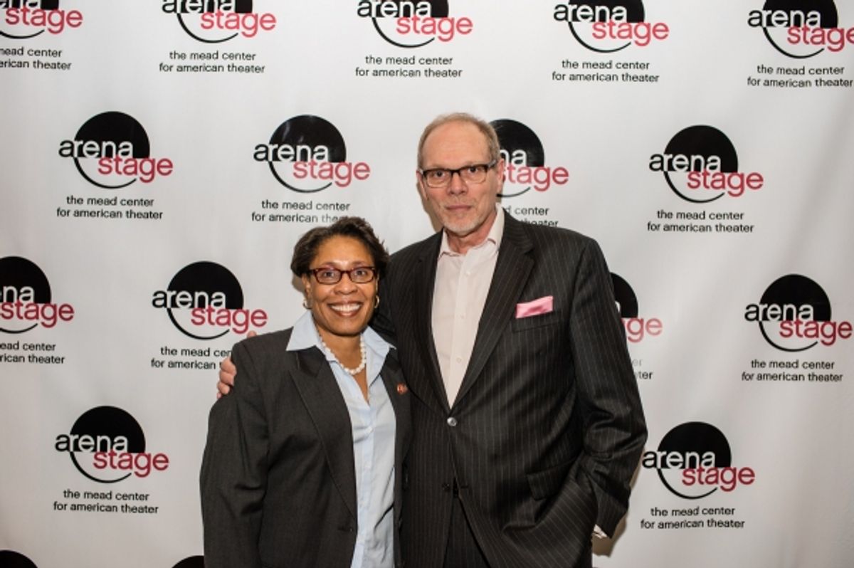 Congresswoman Marcia L. Fudge and Arena Stage Executive Producer Edgar Dobie  at 