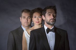 Paul Michael Valley appears as Polixenes, Natacha Roi as Hermione, and Billy Campbell Photo