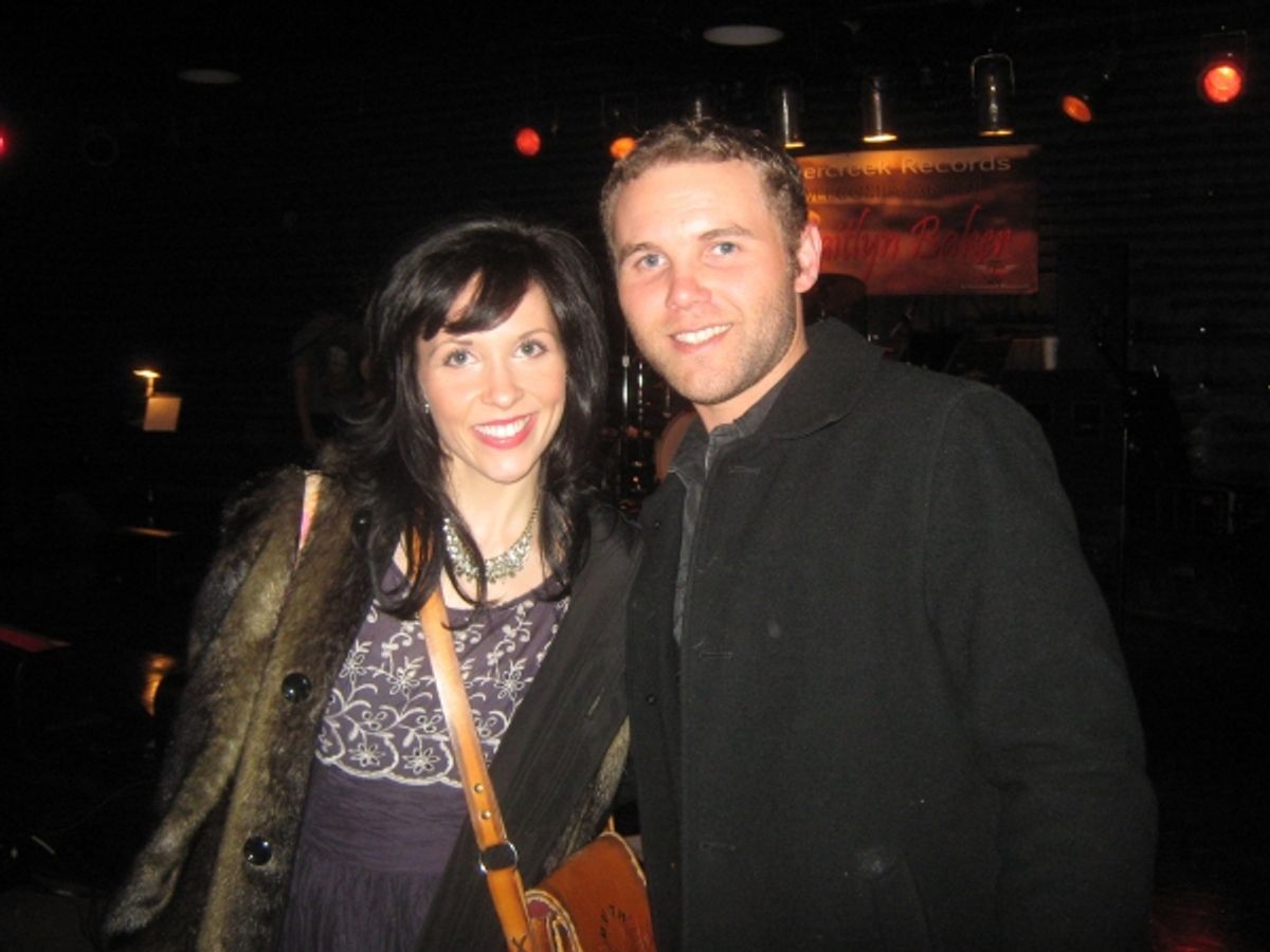 Kenzie Wetz (fiddle player, ABC''s ''Nashville''), Kaleb Payne (Silvercreek Records) at 