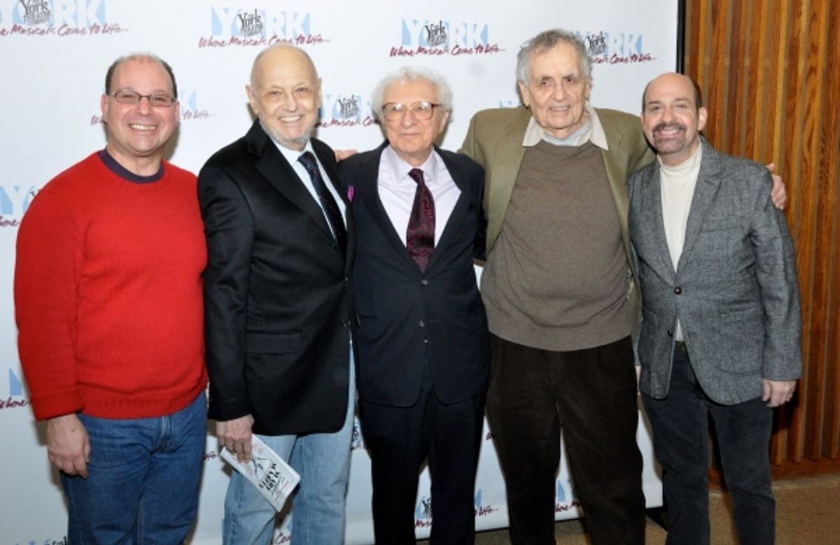 Stephen Cole, Charles Strouse, Sheldon Harnick, Sherman Yellen and David Krane at 