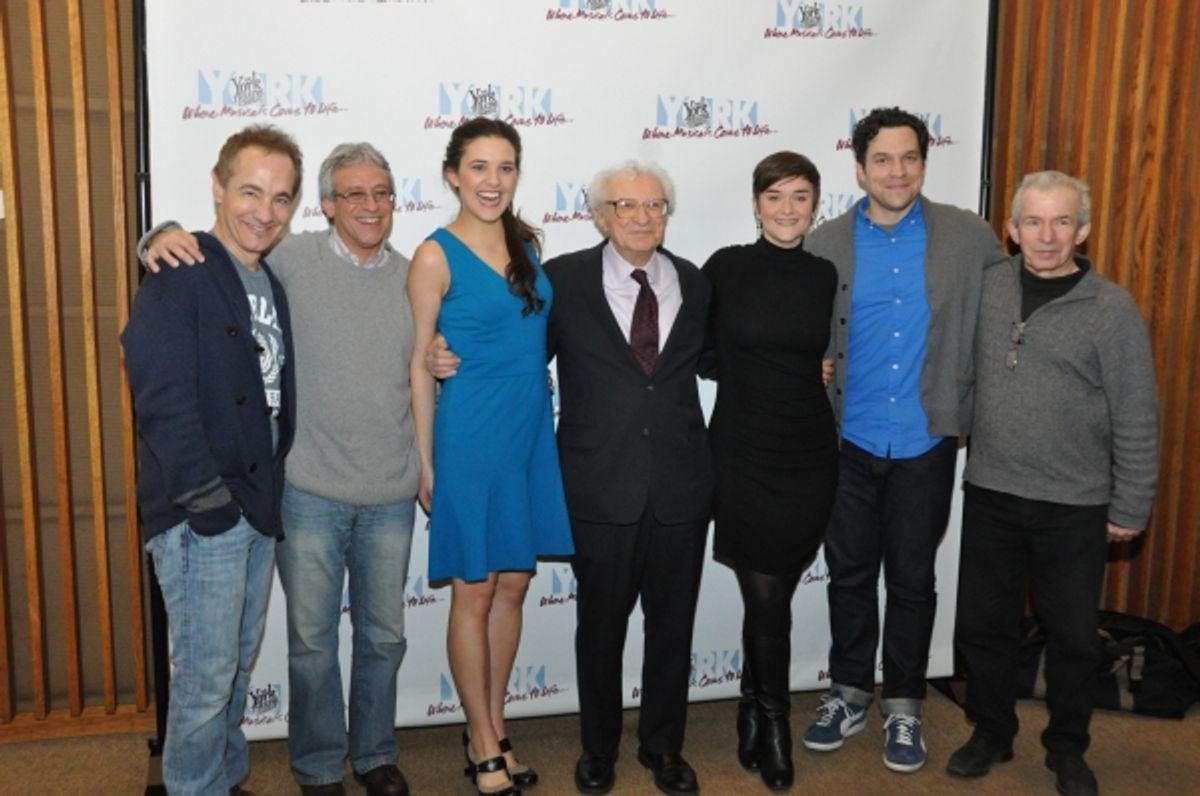 Jason Graae, Jeffrey Saver (Musical Director), Kerry Conte, Sheldon Harnick, Rhyn McLemore, Aaron Serotsky and Robert Brink (Director) at 