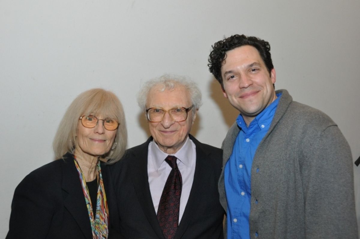 Margery Gray Harnick, Sheldon Harnick and Aaron Serotsky at 