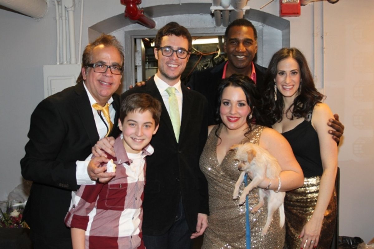 Richard Jay-Alexander, Jimmy Coogan, James Jarrott, Katie Sarno, Norm Lewis and Jennifer Diamond at 