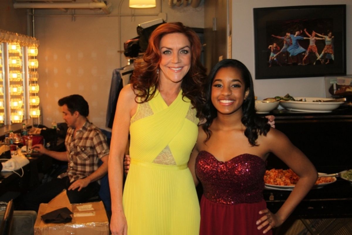 Andrea McArdle and Olivia Hardy at 