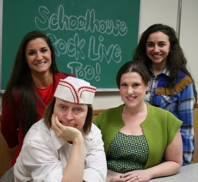 Kelsey Stephens and Jenna Makkawy- bottom row Marian Kaderbak and Collleen Schwartz Photo