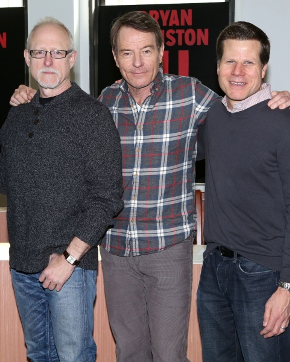 Playwright Robert Schenkkan, Bryan Cranston, Director Bill Rauch  at 