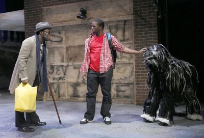 Mr. Chickee (Yaw Agyeman) entrusts 10-year-old Steven (Jonathan Butler-Duplessis) and Photo