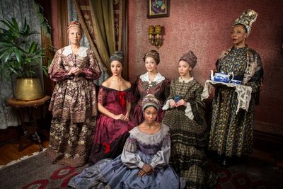 The cast: Petronia Paley (La Veuve / Marie Josephine), Tiffany Rachelle Stewart (Agn® Photo