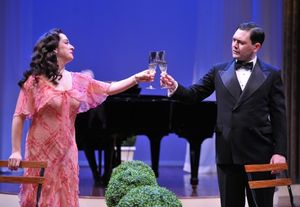 KRISTEN MENGELKOCH as Sibyl and TOM COINER as Victor Photo