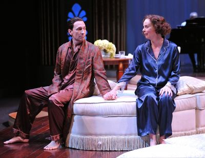 JEFFREY BLAIR CORNELL as Elyot and JULIE FISHELL as Amanda Photo