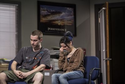Colin Sphar (Peter) and Reyna de Courcy (Karlie)  Photo