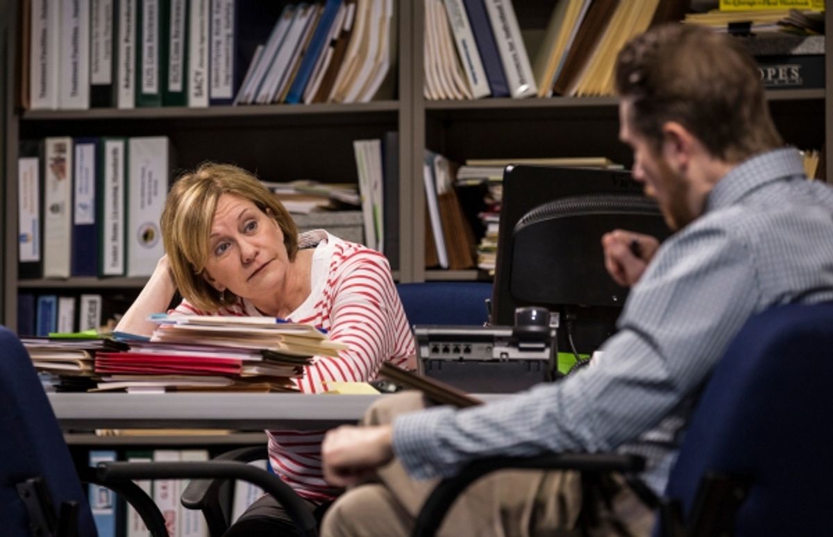 Mary Beth Fisher (Caroline) and Erik Hellman (Cliff) at 