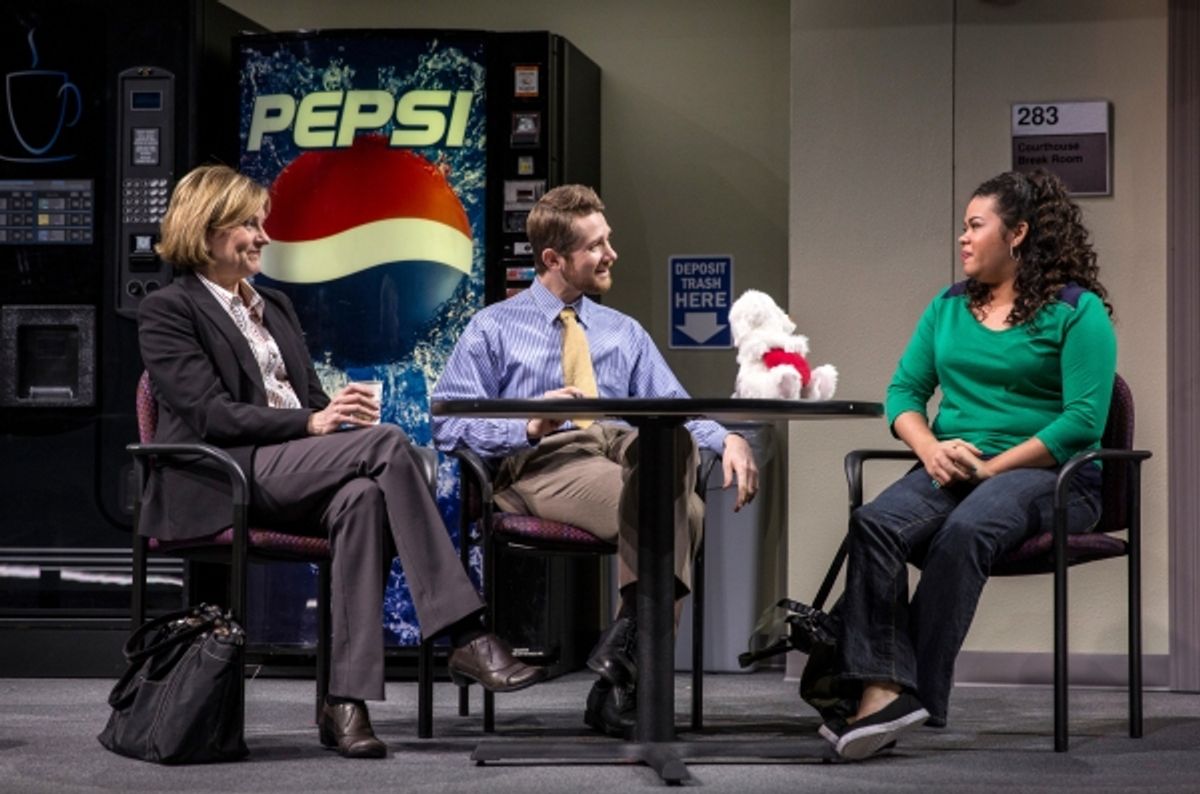 Mary Beth Fisher (Caroline) Erik Hellman (Cliff) and Melissa DuPrey (Lourdes)  at 