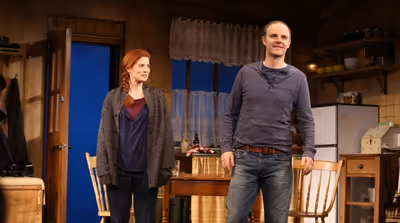 Debra Messing and Brian F. O''Byrne Photo