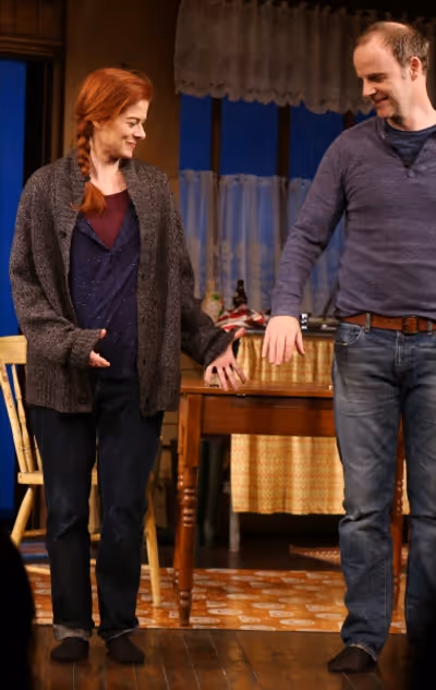 Debra Messing and Brian F. O''Byrne Photo