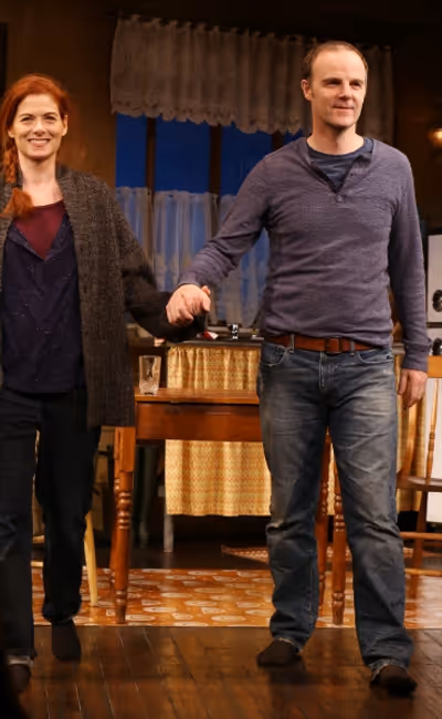 Debra Messing and Brian F. O''Byrne Photo