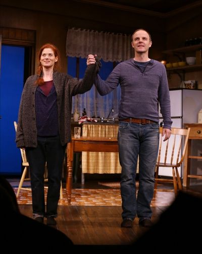 Debra Messing and Brian F. O''Byrne  Photo