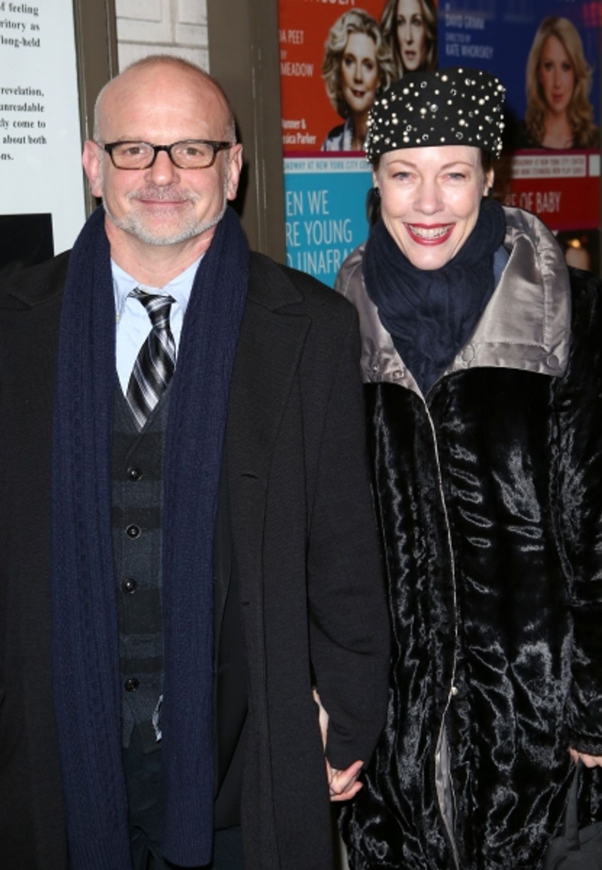 Michael Wilson and Veanne Cox  at 