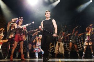 The cast of the national tour of We Will Rock You. Photo by Paul Kolnik. Photo