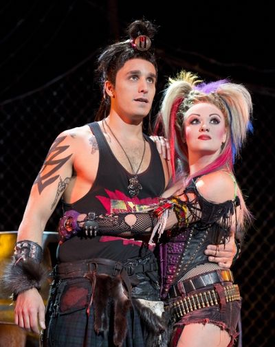 Jared Zirilli and Erica Peck in the national tour of We Will Rock You. Photo by Paul  Photo
