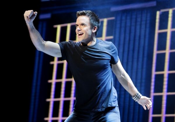 Brian Justin Crum in the national tour of We Will Rock You. Photo by Paul Kolnik. Photo