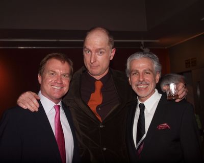 Executive Producer Tom McCoy, Hugo Armstrong, and Director Michael Arabian Photo