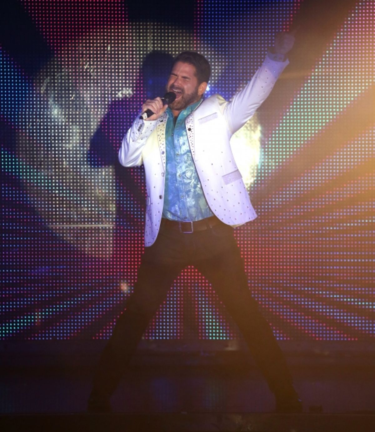 Matt Zarley and dancers perform at Broadway Bares: Winter Burlesque - Calendar Girl at XL Nightclub on January 26, 2014 in New York City. at 