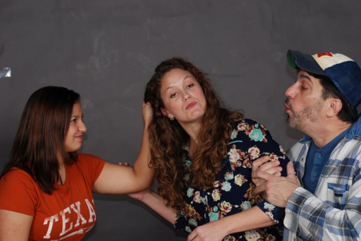 L to R: Rebeca Stevens, Helen Hurn & David James Barron. at 