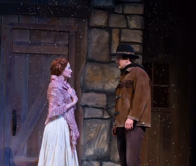 Shelley Jenkins (Milly Bradon) and Brian Krinsky (Adam Pontipee) Photo