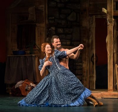 Shelley Jenkins (Milly Bradon) and Benjamin Rowan (Frank) Photo