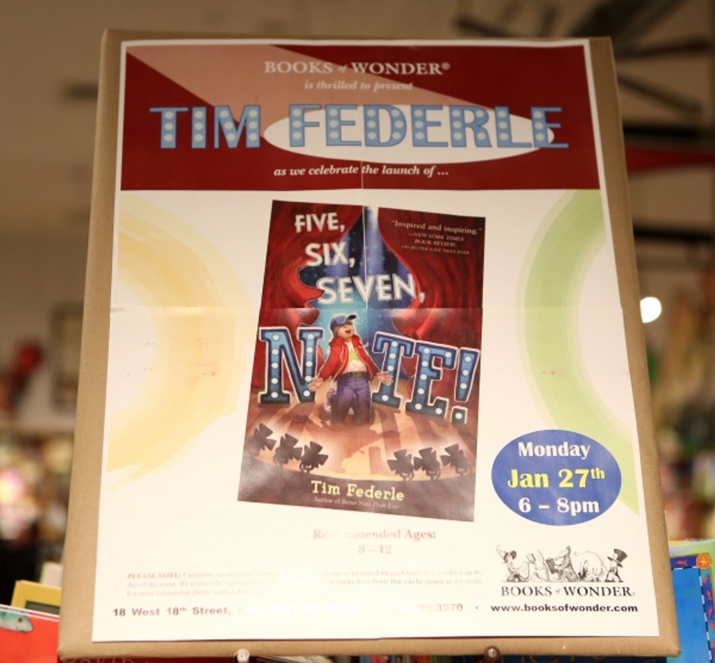 Photo Coverage: Inside FIVE, SIX, SEVEN, NATE!'s NYC Book Launch with Tim Federle, Sherie Rene Scott & More!  Image