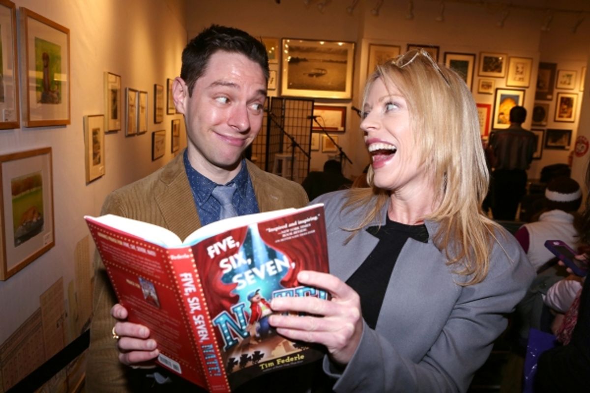 Tim Federle and Sherie Rene Scott  at 