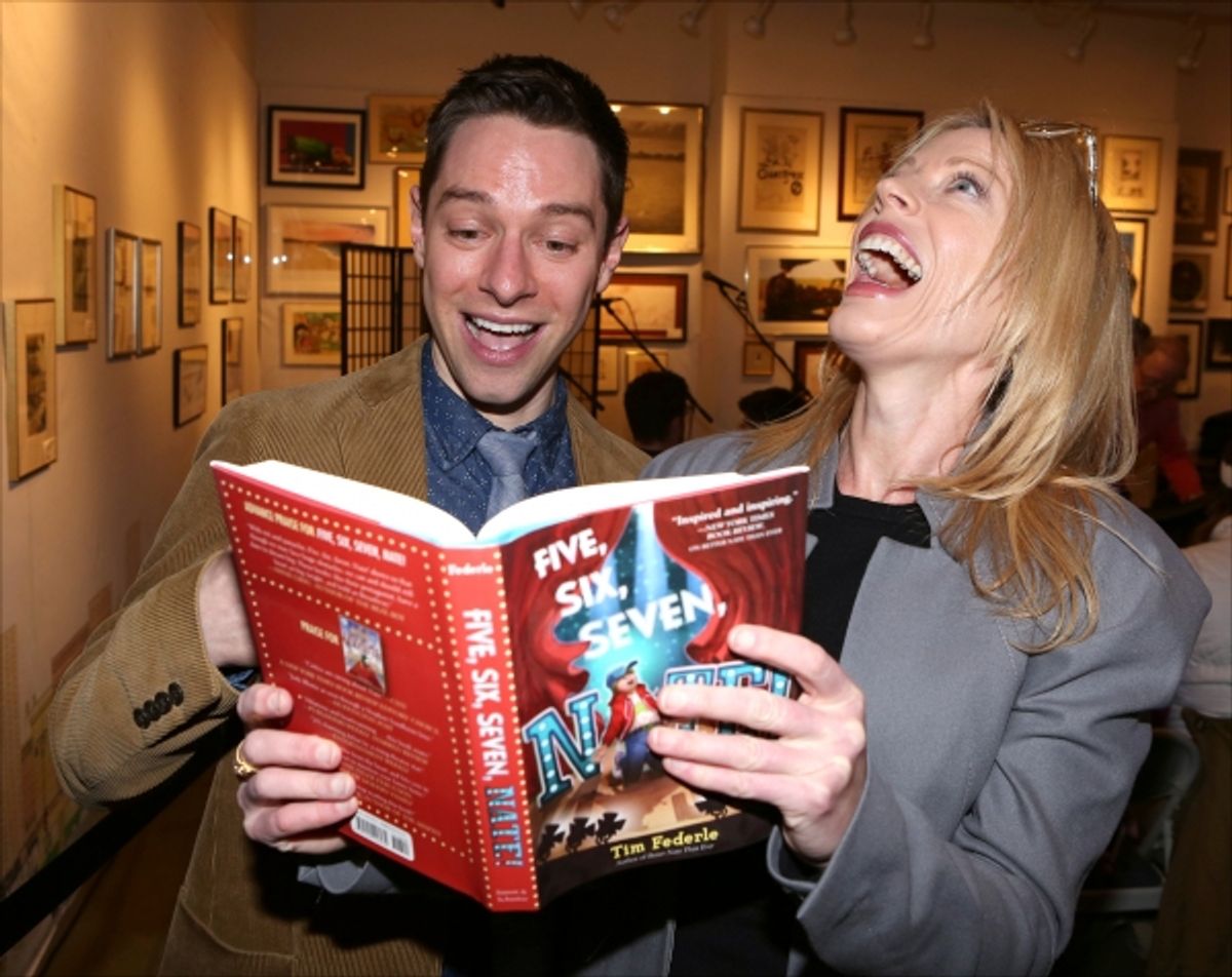 Tim Federle and Sherie Rene Scott  at 