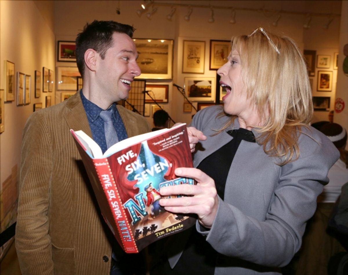 Tim Federle and Sherie Rene Scott  at 